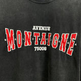 T-Shirt Washed Black & Red Embroidered Logo 2024