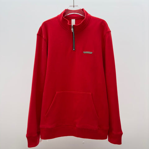 Crewneck Red & Embroidered Logo 2024