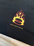 T-Shirt Black & Flames Logo 2024