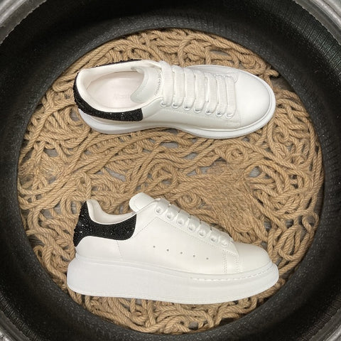 Sneakers White & Black Back Bling