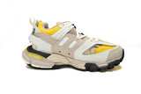 Track Sneakers White Yellow & Brown