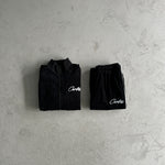 Tracksuit Black Zip-Up