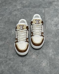 Sneakers White & Double Brown 2023