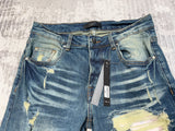 Jeans Dark Blue & White Patch 2023