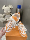 Sneakers White & Orange Skater Style 2023