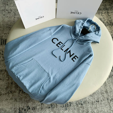 Hoodie Light Blue & Classic Logo 2023