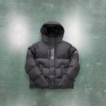 Black Down Jacket Vertical & Back Logo 2023