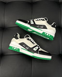 Sneakers White Black & Green 2024