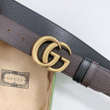 Belt Black Brown Reversible & Gold Buckle 2024