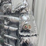 Down Jacket Silver & Double Arm Logo