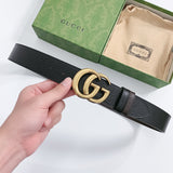 Belt Black Brown Reversible & Gold Buckle 2024