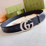 Belt Black Monogram & New Silver Buckle 2024