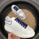 Sneakers White & Dark Blue Outline 2024