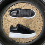 Sneakers Black Velvet & Leather 2024