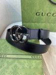 Belt Full Black & Shiny Buckle 2024