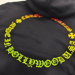 Hoodie Black & Colorful Round Back Logo 2023