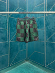 Shorts Black & Green Square Style 2024