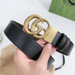 Belt Black Brown Reversible & Gold Buckle 2024