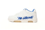 Sneakers White & Blue Writing 2023