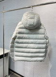 Down Jacket White Small & Big Logo 2023