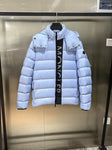 Down Jacket Vertical Logo Light Blue 2023