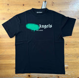 T-Shirt Black & Green Spray Paint 2024