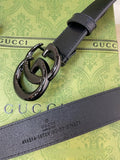 Belt Full Black & Shiny Buckle 2024