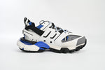 Track Sneakers White Grey & Blue