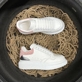 Sneakers White Silver & Pink Velvet 2024