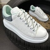 Sneakers White & Grey Velvet Back 2024