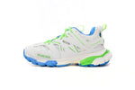 Track Sneakers White Green & Blue