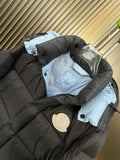 Down Jacket Black & Cream Logo 2024