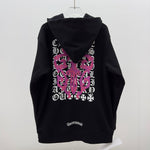 Hoodie Black Zip-Up & Pink Dagger 2023