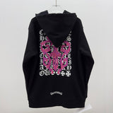 Hoodie Black Zip-Up & Pink Dagger 2023