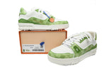 Sneakers White & Green Square 2024