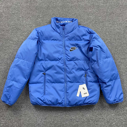 Blue Reversible Down Jacket Collab