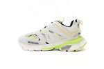 Track Sneakers White & Fluo