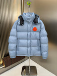 Down Jacket Light Blue & Red Logo 2024