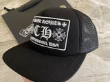 Hat Black & White Embroidered Logo