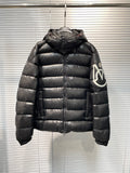 Down Jacket Black Small & Big Logo 2023