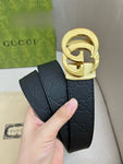 Belt Black Monogram & Gold New Buckle 2024