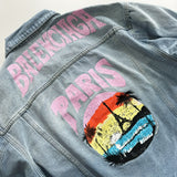 Jeans Jacket Light Blue & Painted Back Logo 2023