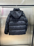 Down Jacket Black & Black Logo