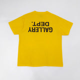 T-Shirt Yellow Upside Down Logo