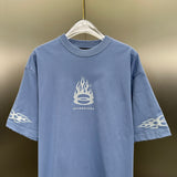 T-Shirt Light Blue & Flames Logo 2024