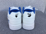 Sneakers White & Blue Writing 2023