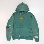 Hoodie Green Paint Style