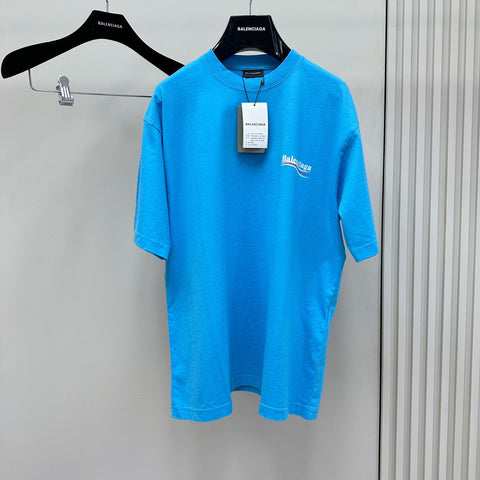 T-Shirt Mini Old Style Logo Blue