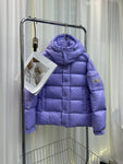 Down Jacket Purple & Double Logo Arm