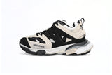 Track Sneakers White Black & Brown